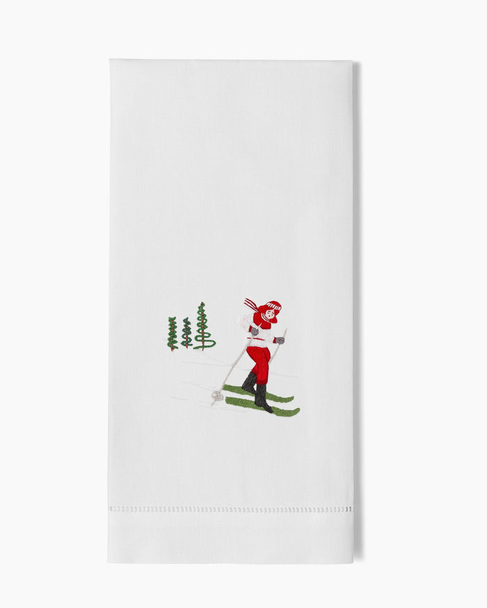 Photo of the Skier Jill Hand Towel ensemble.