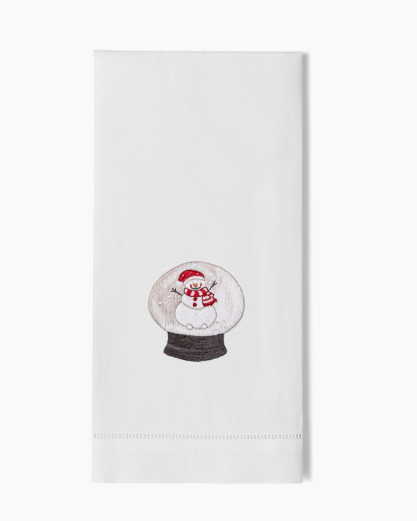 Photo of the Snow Globe Santa Hand Towel ensemble.