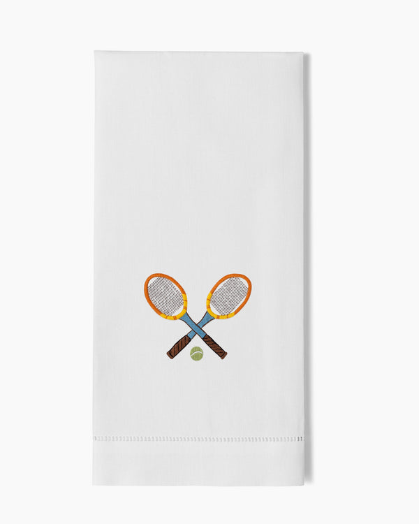 Photo of the Tennis Racquets Hand Towel ensemble.