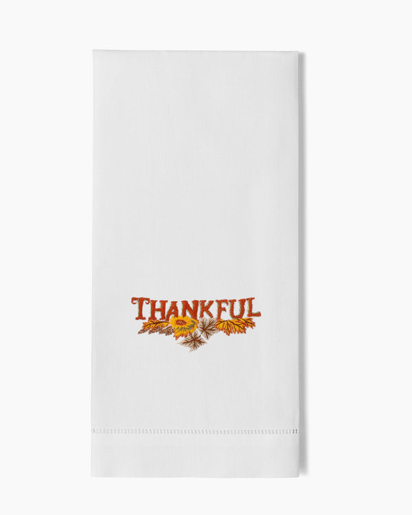 Photo of the Thankful Hand Towel ensemble.
