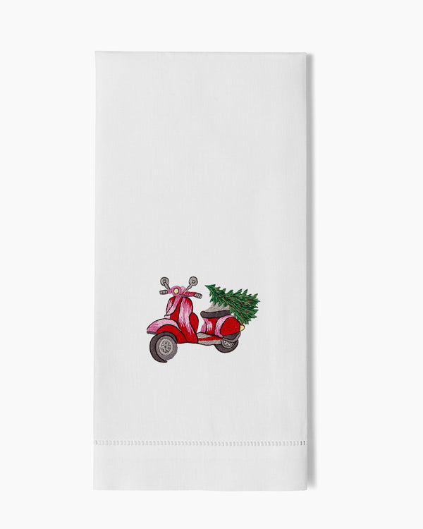 Photo of the Vespa Tree Hand Towel ensemble.