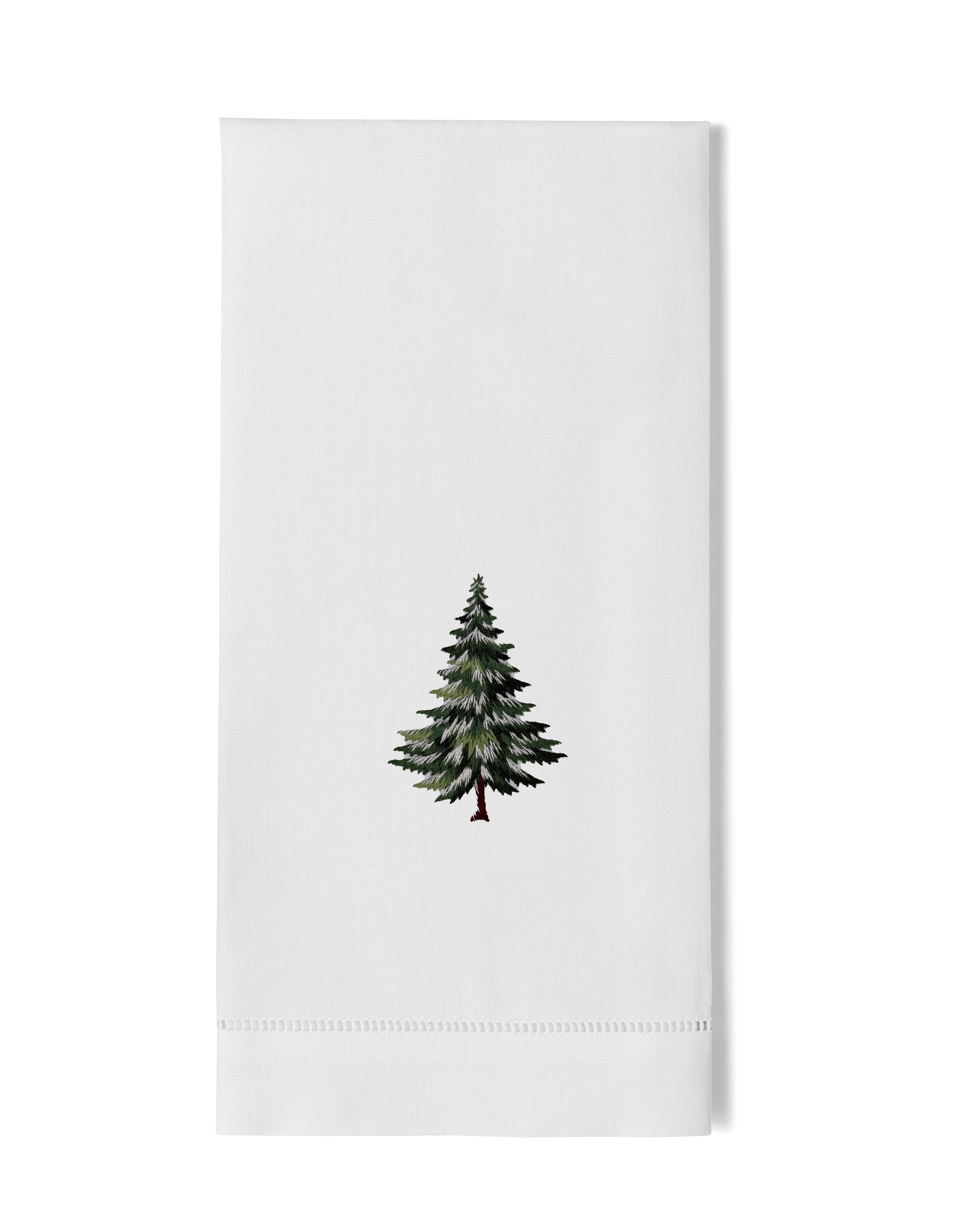 Henry Handwork Snowy Tree Towel - Thumbnail 5