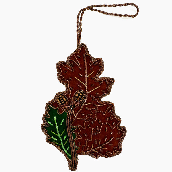 Photo of the Acorn Leaf Ornament ensemble.