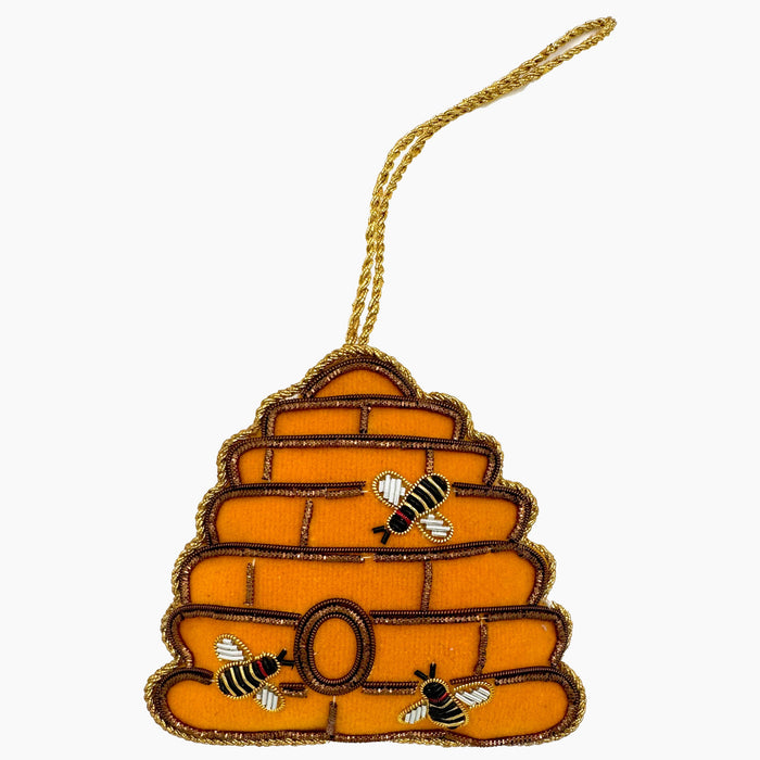 Photo of the Bee Hive Ornament ensemble.