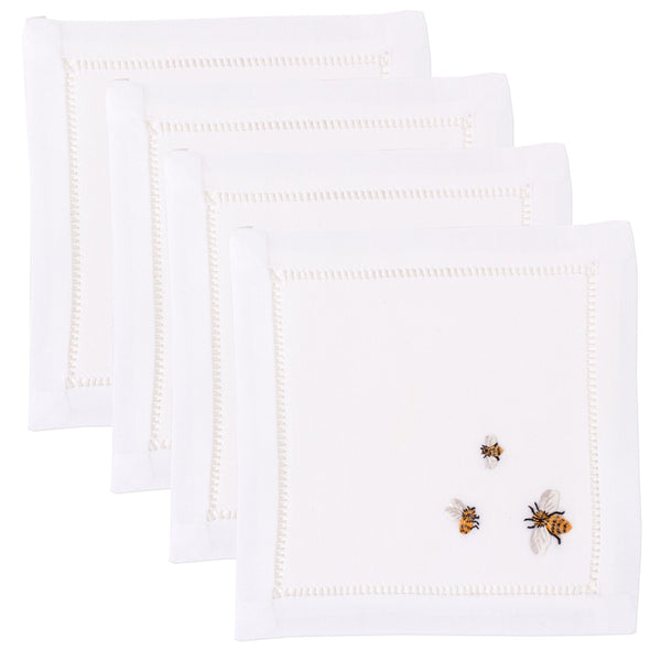 Photo of the Bees | Cocktail Napkins, Set of 4 ensemble.