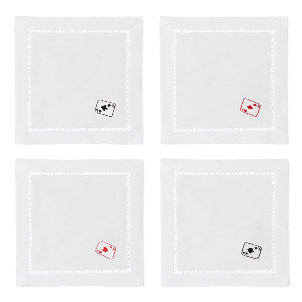 Photo of the Cards | Cocktail Napkins, Set of 4 ensemble.