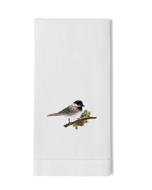 Photo of the Chickadee | Guest Towel ensemble.