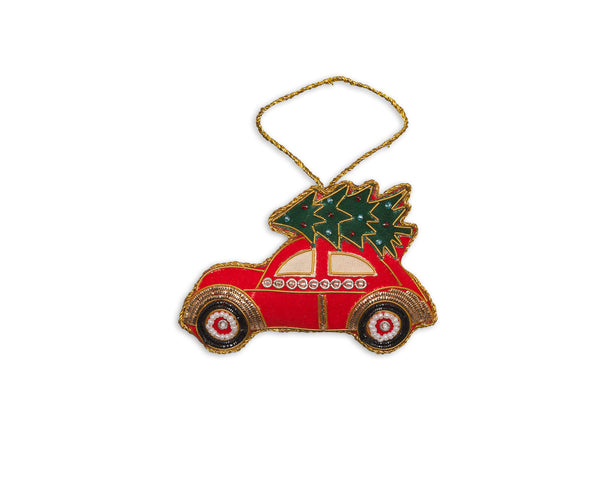 Photo of the Christmas Tree Car | Ornament ensemble.