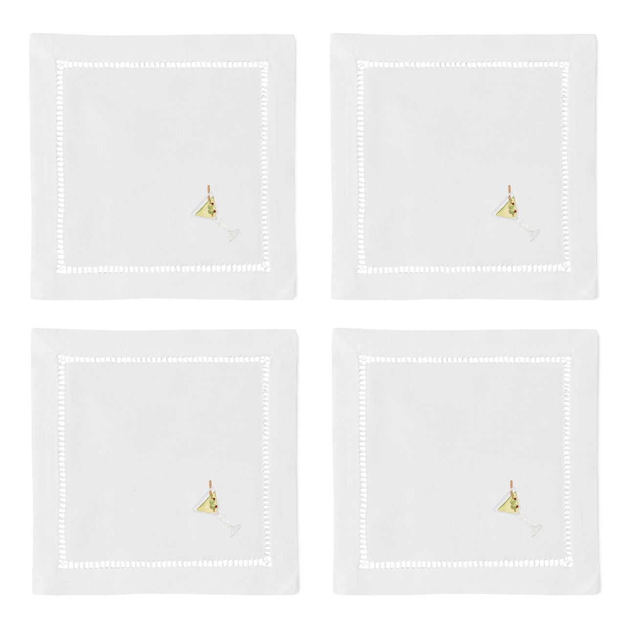 Image Of Henry Handwork Dirty Martini cocktail napkin.