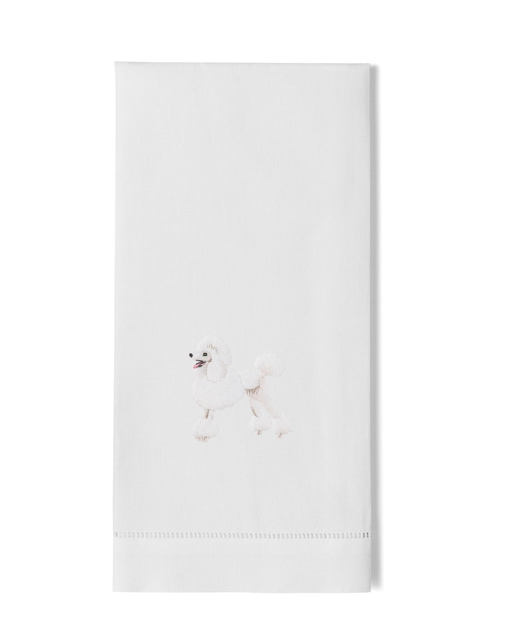 Image Of Henry Handwork Dog Poodle hand towel.