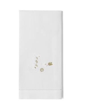 Photo of the Dove White & Gold | Guest Towel ensemble.