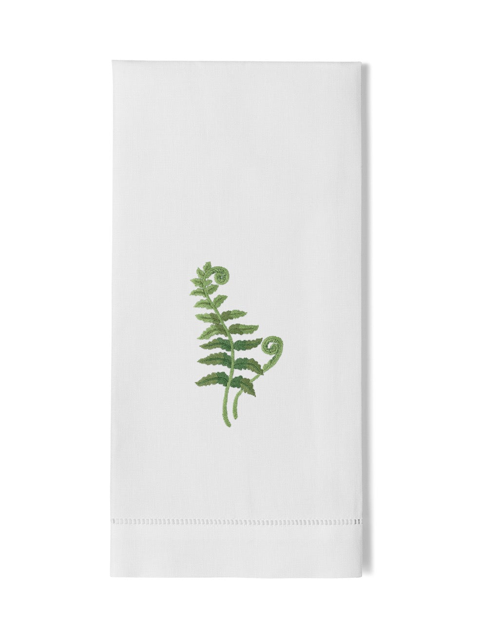 Image Of Henry Handwork Fern Fronds hand towel.