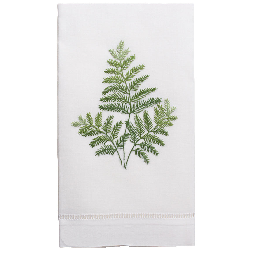 Image of Henry Handwork Fern Hand Towel.