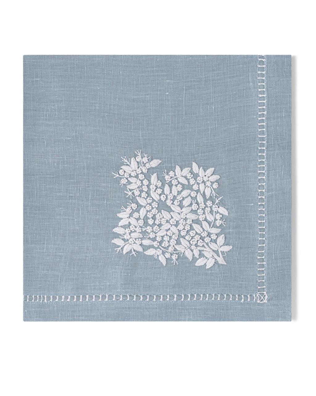 Image of Henry Handwork Jardin Classic napkin in color SKYBLUE.