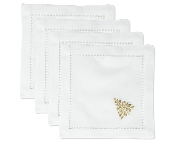 Photo of the Mod Tree Gold | Cocktail Napkins, Set of 4 ensemble.