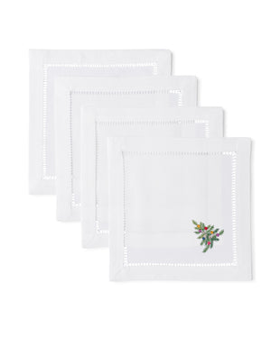 Photo of the Ornament Tree | Cocktail Napkins, Set of 4 ensemble.