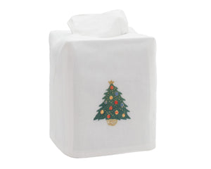 Photo of the Ornament Tree | Tissue Box Cover ensemble.