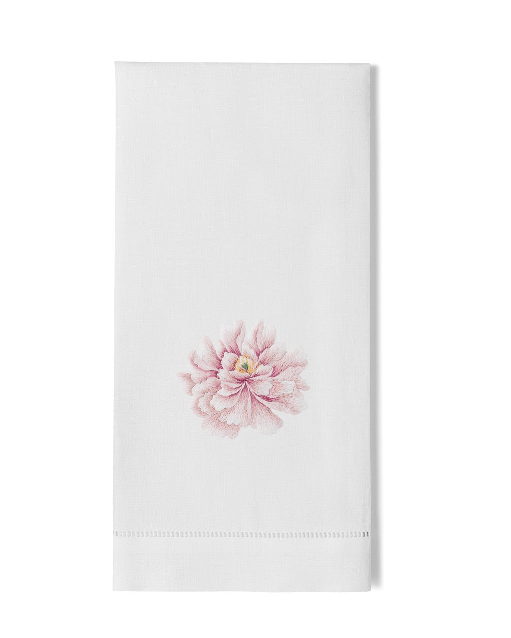 Image Of Henry Handwork Peony hand towel.