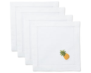 Photo of the Pineapple Modern | Cocktail Napkins, Set of 4 ensemble.