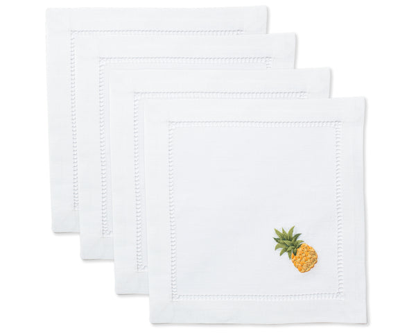 Photo of the Pineapple Modern | Cocktail Napkins, Set of 4 ensemble.