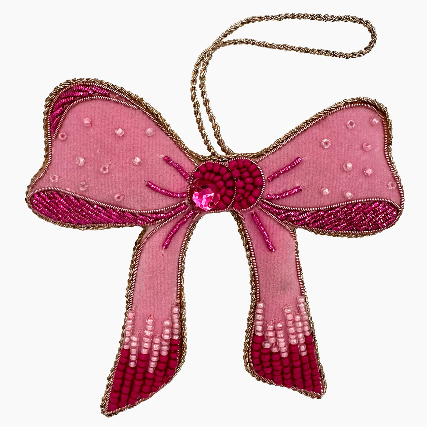 Pink Bow Ornament