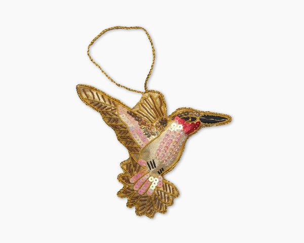 Photo of the Hummingbird Ornament ensemble.