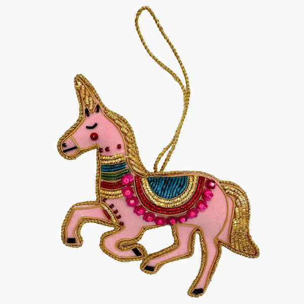 Photo of the Unicorn Ornament ensemble.