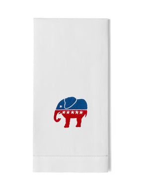 Photo of the Republican Elephant | Guest Towel ensemble.