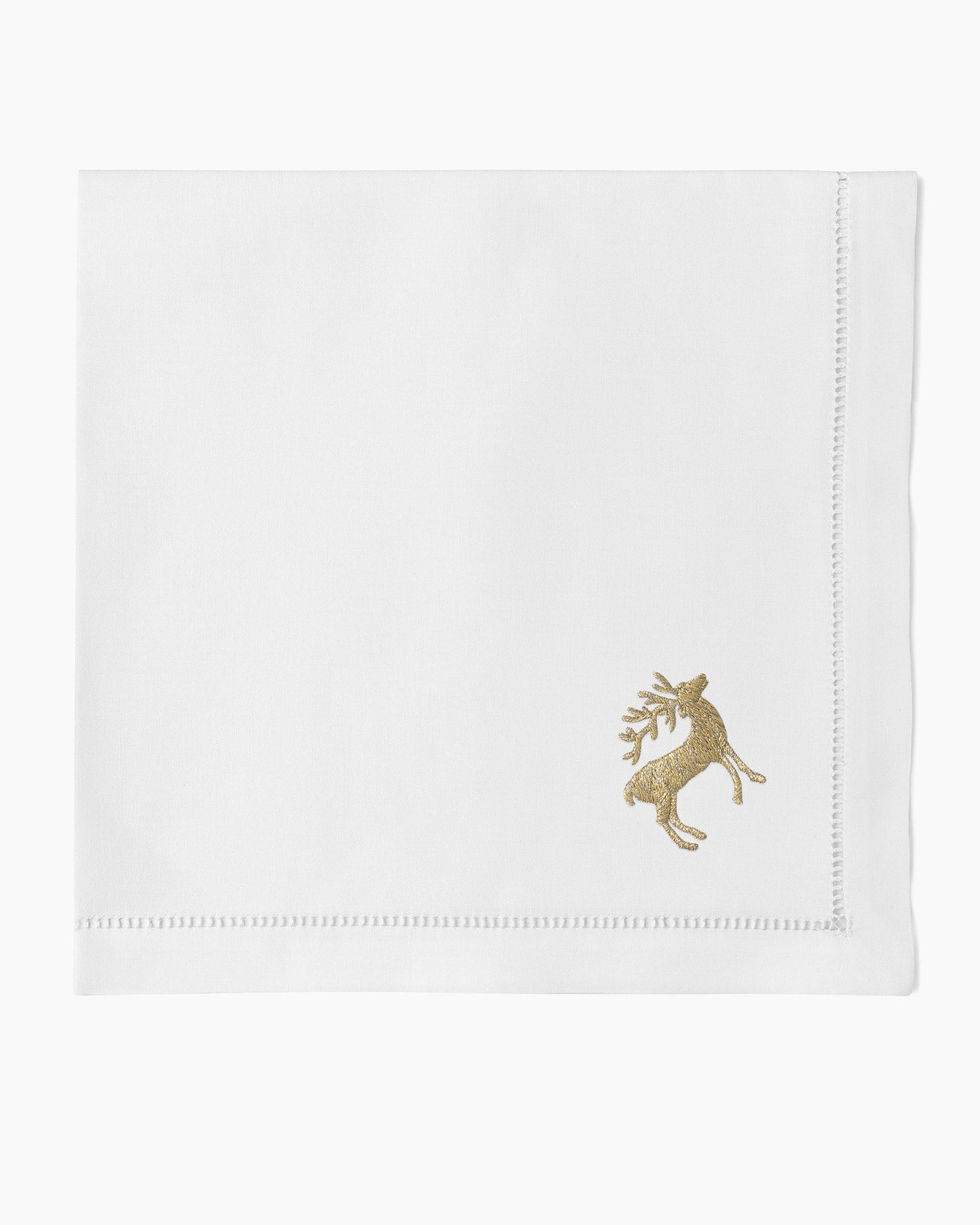 Image of Henry Handwork Reindeer GOLD Napkin