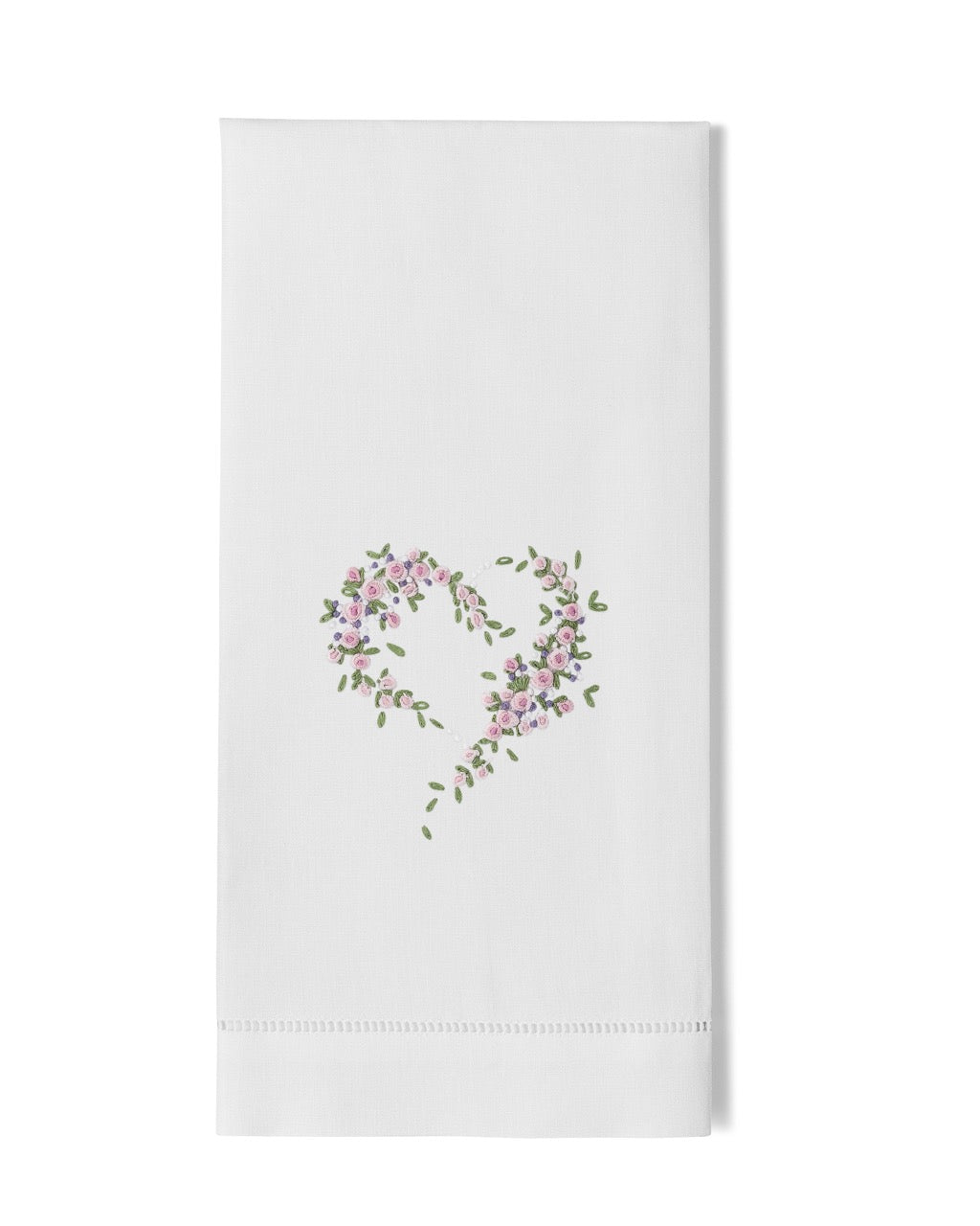 Image Of Henry Handwork Scatter Heart hand towel.