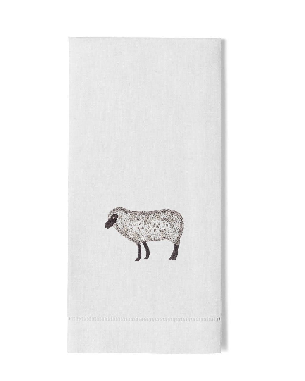 Image Of Henry Handwork Sheep hand towel.