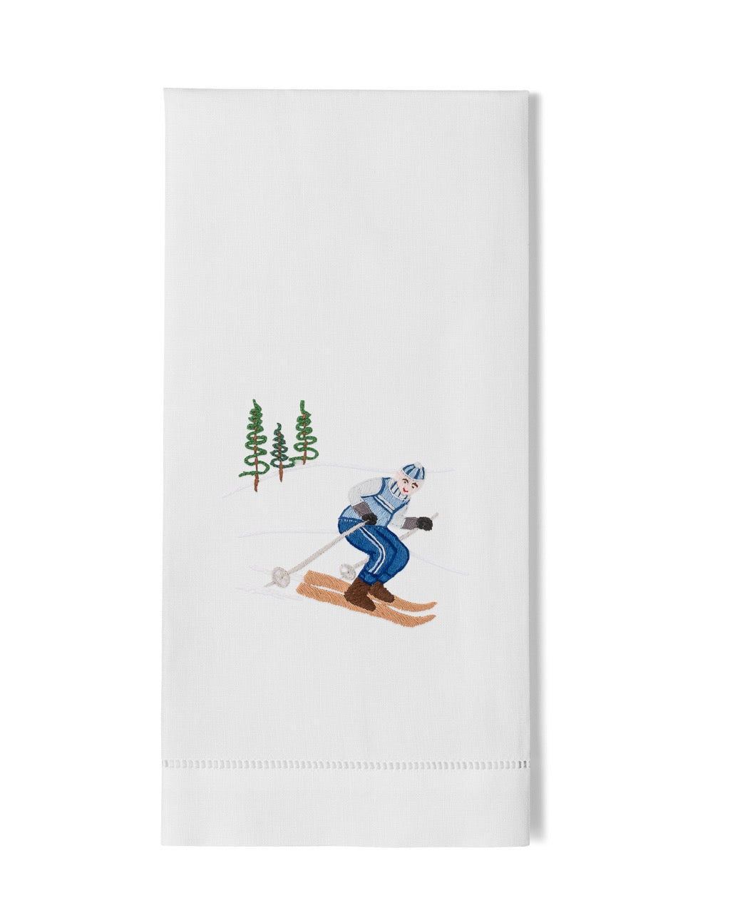 Image Of Henry Handwork Skier Jack hand towel.