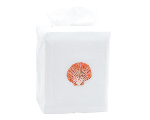 Photo of the Shell Scallop Blush | Tissue Box Cover ensemble.