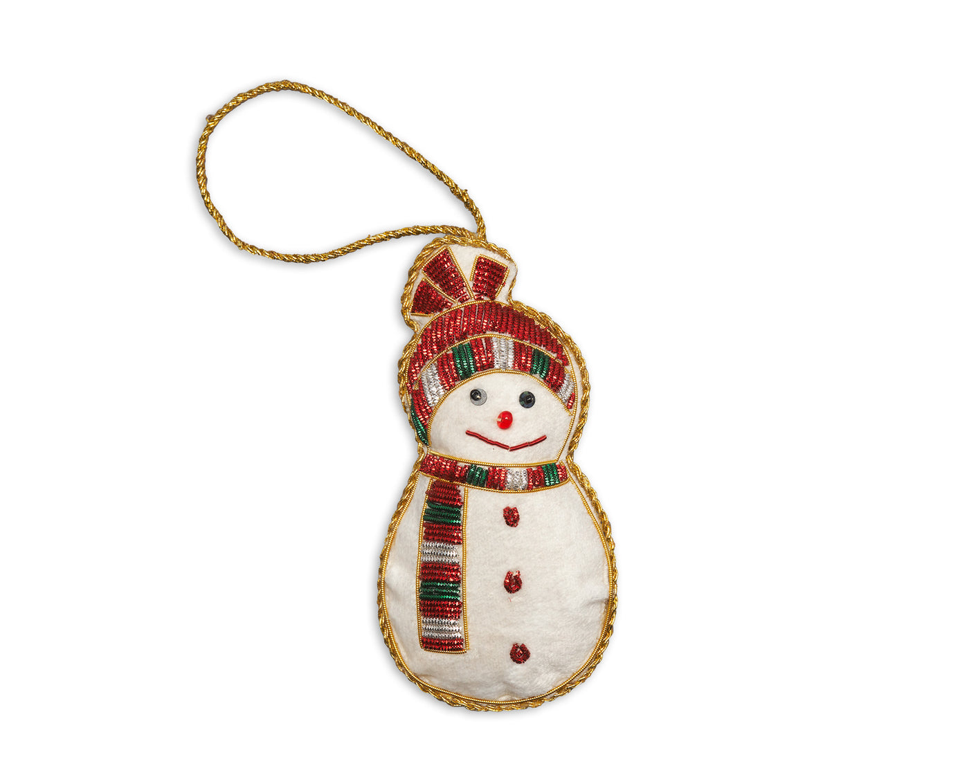 Image of Henry Handwork Snowman Ornament.