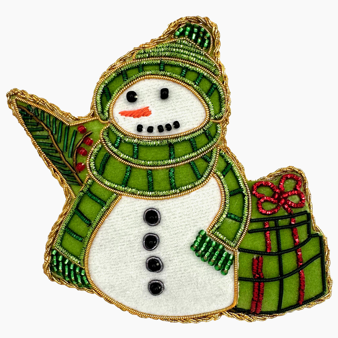 Snowman Presents Ornament