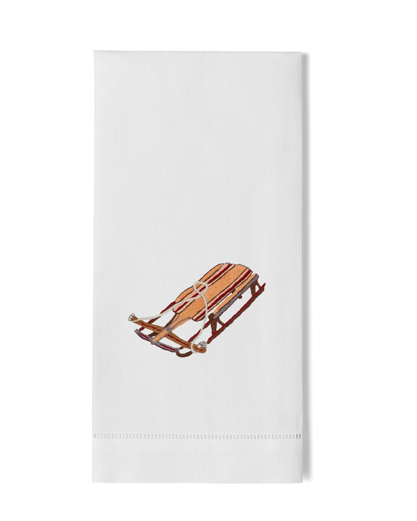 Photo of the Vintage Sled | Guest Towel ensemble.