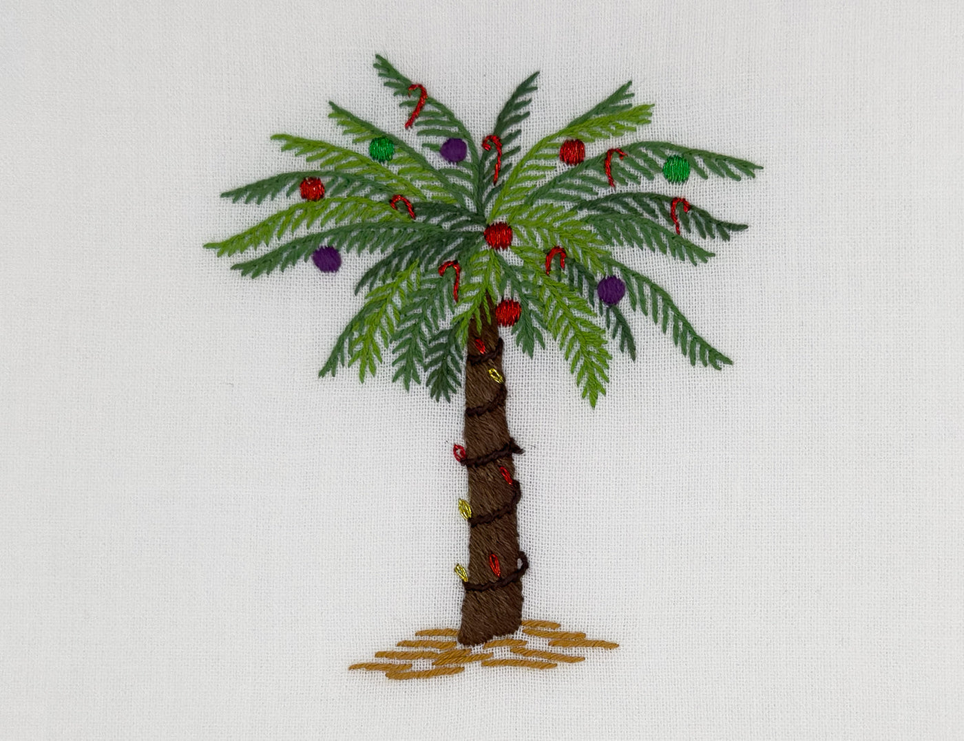 Holiday Palm Tissue Box Cover