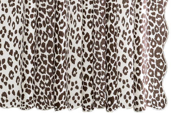 Photo of the Iconic Leopard Shower Curtain ensemble.
