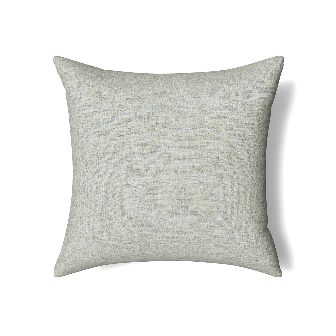 Ann Gish Isla pillow in sage, showing subtle woven texture on white background.