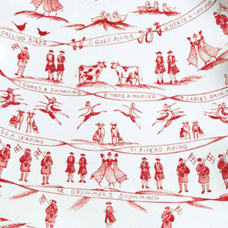 Country Estate Winter Frolic | Tree Platter