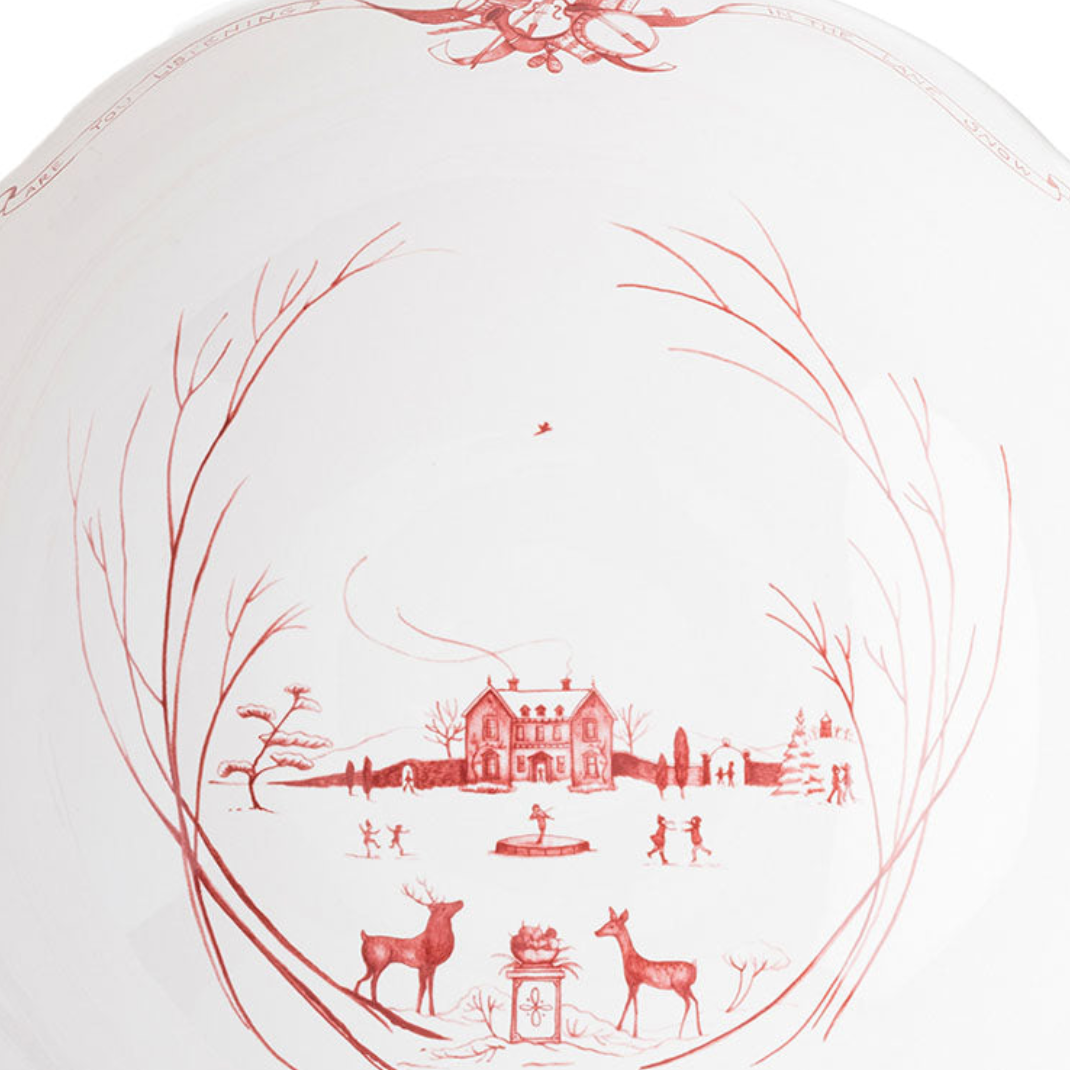 Country Estate Winter Frolic | Centerpiece Bowl
