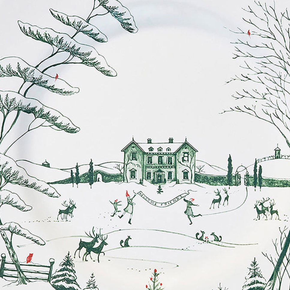 Country Estate Winter Frolic | Dinner Plate Set