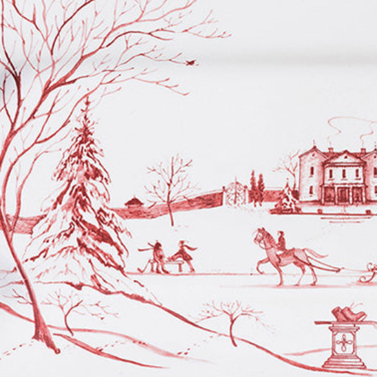 Country Estate Winter Frolic | Hostess Tray Set