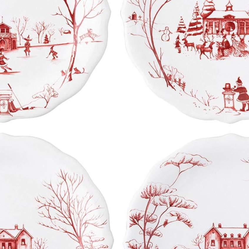 Country Estate Winter Frolic | Party Plate Set