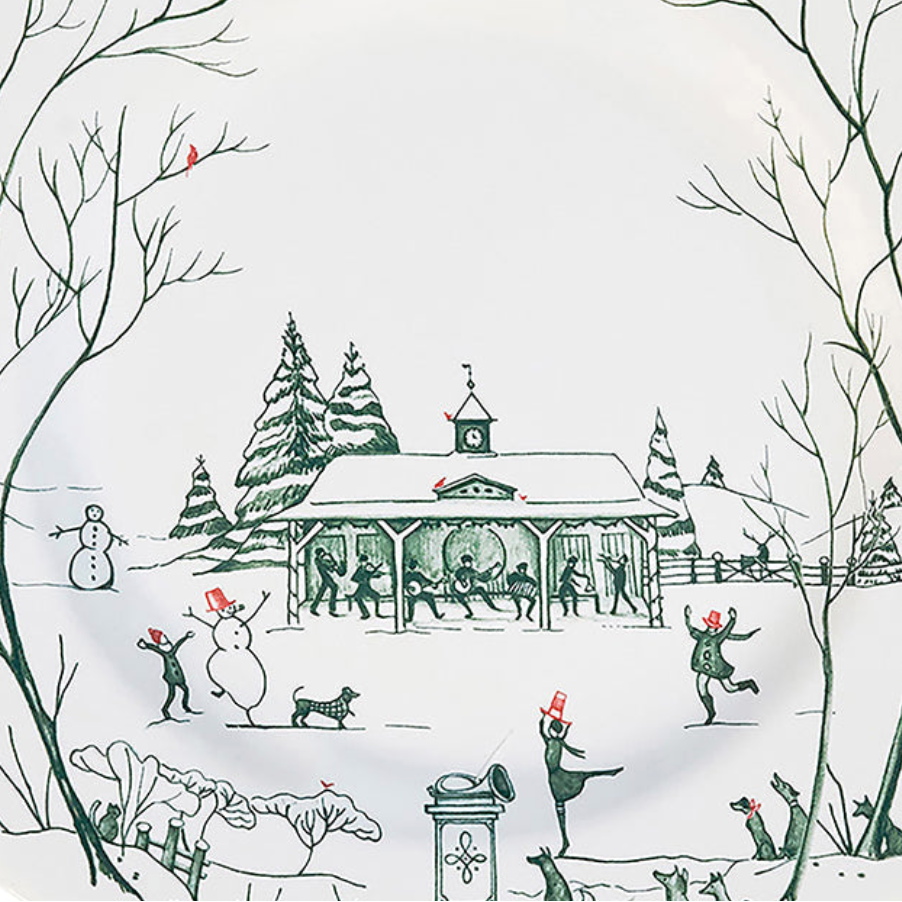 Country Estate Winter Frolic | Salad Plate Set