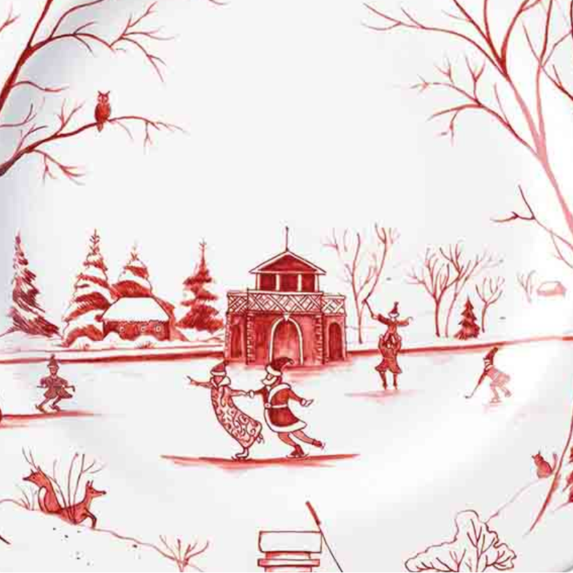 Country Estate Winter Frolic | Salad Plate Set