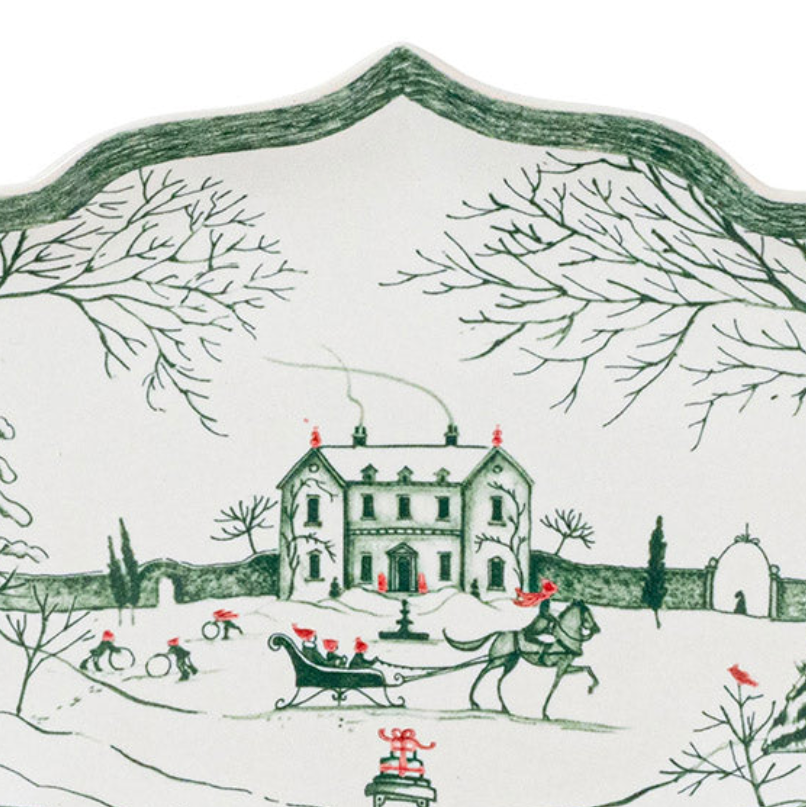 Country Estate Winter Frolic | Small Tray Set