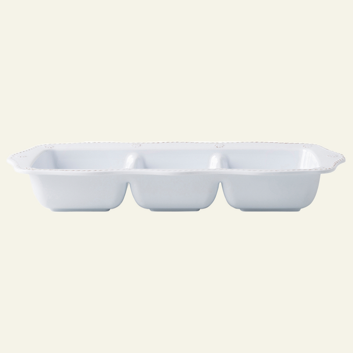 Photo of the Berry & Thread Melamine | Triple Section Server Set ensemble.