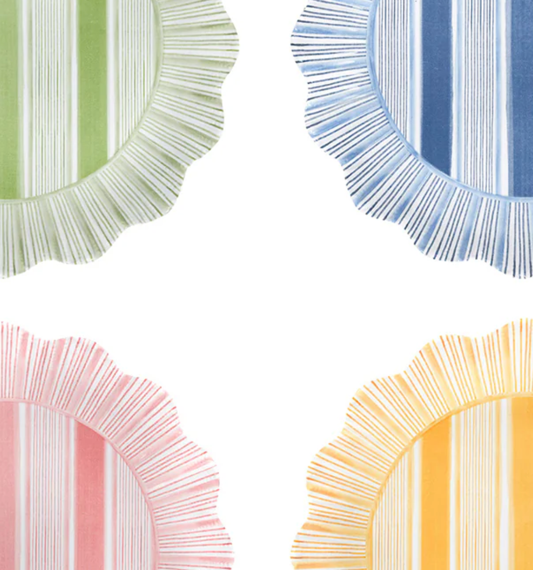 Cabana Stripe Melamine | Dinner Plate Set