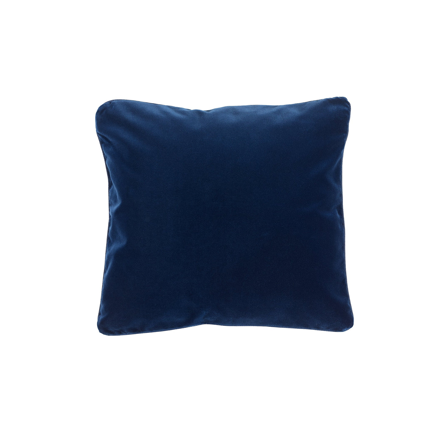 Blue pillow on a white background